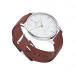 Vit silver brun klassisk herrklocka - Snygg klassisk herrklocka - Klassiska armbandsklockor för herr - Visionary Heritage - 6